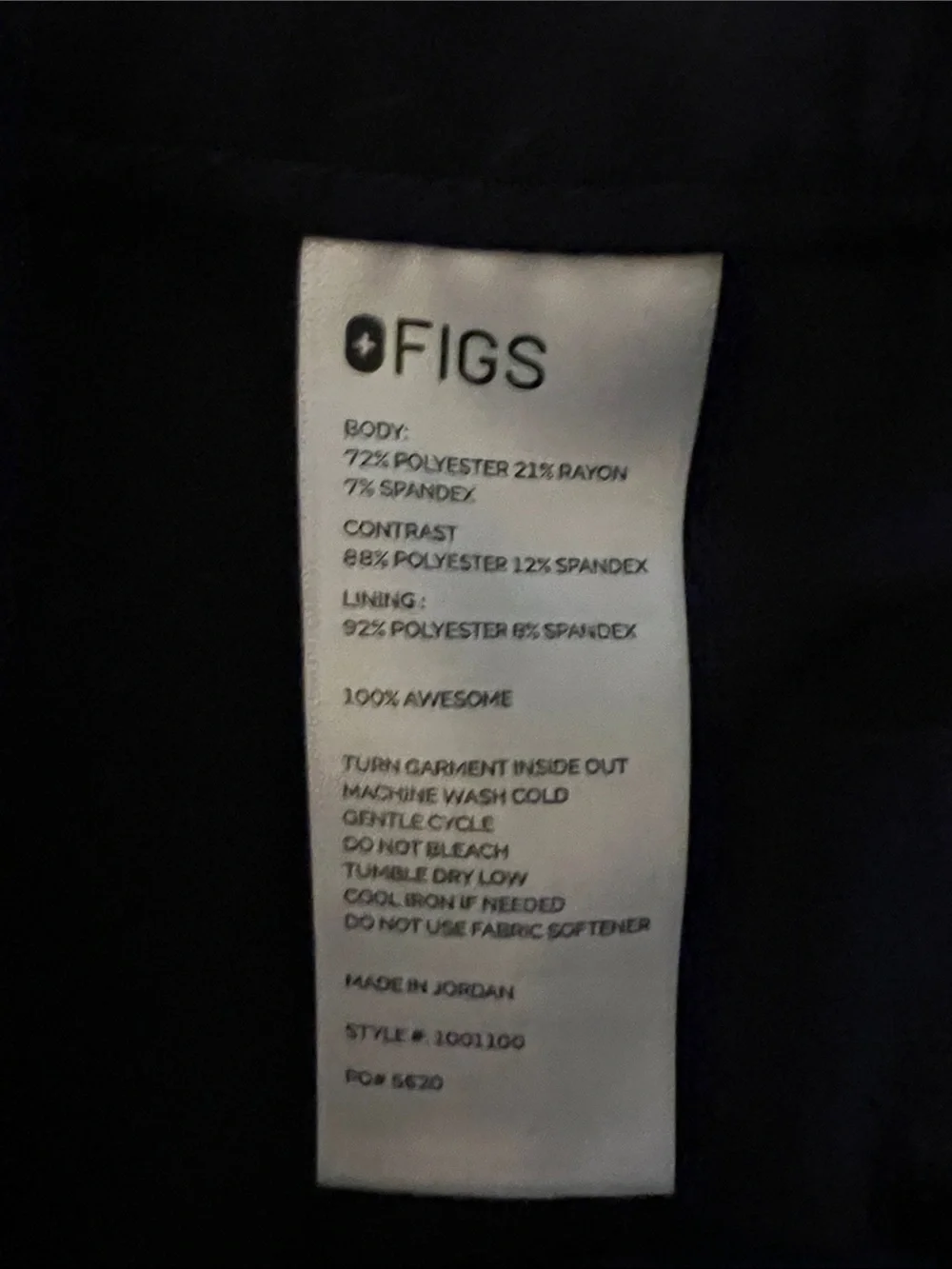 Figs Navy scrub set